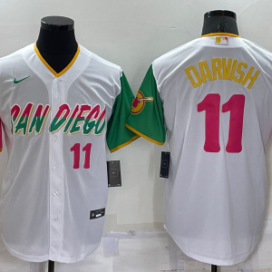 MLB San Diego Padres #11 Yu Darvish White 2022 City Connect Jersey