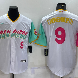 MLB San Diego Padres #9 Jake Cronenworth White 2022 City Connect Jersey