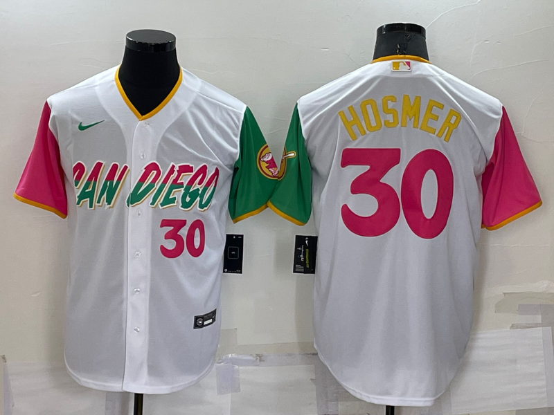 MLB San Diego Padres #30 Hosmer White 2022 City Connect Jersey