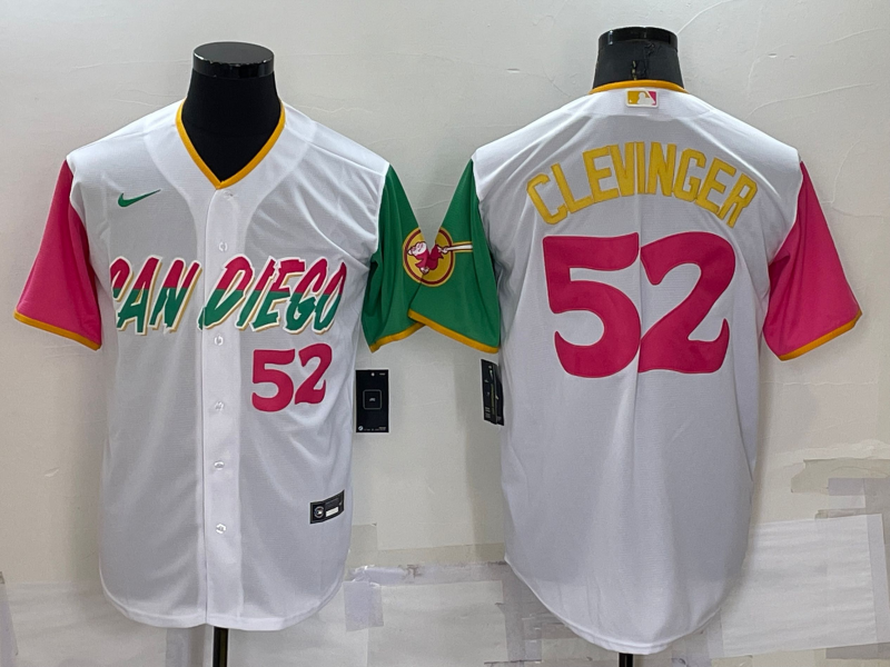 MLB San Diego Padres #52 Mike Clevinger White 2022 City Connect Jersey