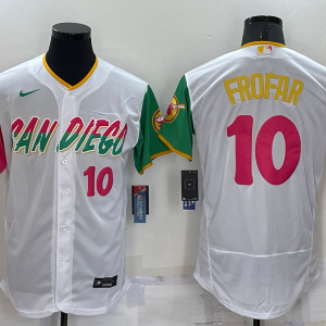 MLB San Diego Padres #10 Jurickson Profar White 2022 City Connect Flex Base Elite Jersey