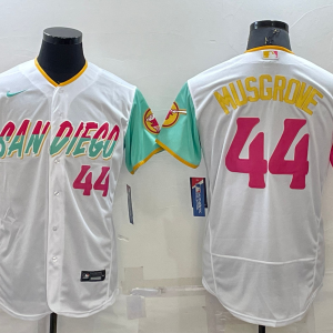 MLB San Diego Padres #44 Joe Musgrove White 2022 City Connect Flex Base Elite Jersey