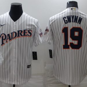 MLB San Diego Padres #19 Gwynn White Nike Game Jersey