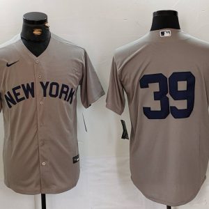 MLB New York Yankees #39 Jose Trevino Grey Nike Game Jersey