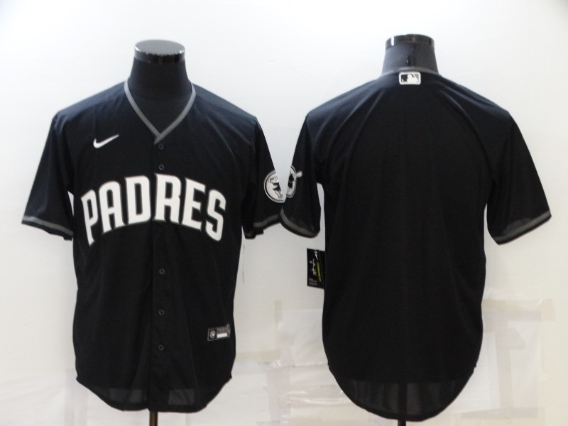 MLB San Diego Padres Blank Black Nike Game Jersey