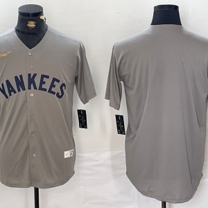 Men's New York Yankees Blank Gray Nike Game Jersey
