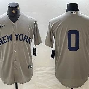 Men's New York Yankees #0 Marcus Stroman Gray Nike Game Jersey