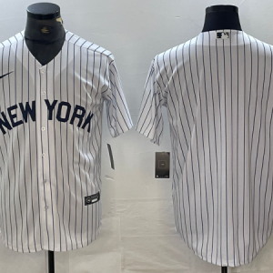 MLB New York Yankees Blank White Game Nike Jersey