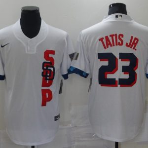 MLB San Diego Padres #23 Fernando Tatis Jr. 2021 White All-Star Jersey