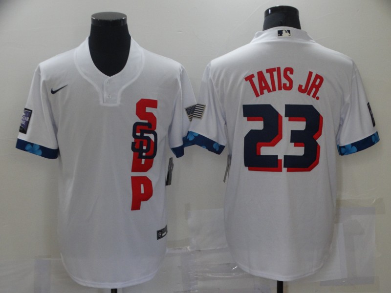 MLB San Diego Padres #23 Fernando Tatis Jr. 2021 White All-Star Jersey