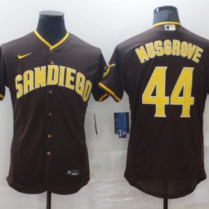 MLB San Diego Padres #44 Joe Musgrove Coffee Flex Base Elite Jersey