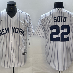 MLB New York Yankees #22 Soto White Game Nike Jersey