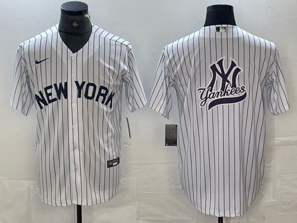MLB New York Yankees Blank White Game Nike Jersey