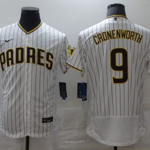 MLB San Diego Padres #9 Jake Cronenworth White Flex Base Elite Jersey