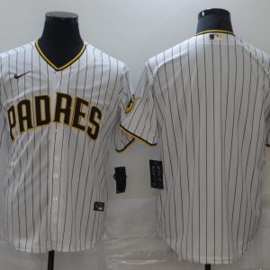 MLB San Diego Padres Blank White Strip Game Nike Jersey