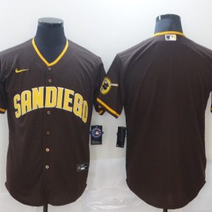 MLB San Diego Padres Blank Coffee Game Nike Jersey