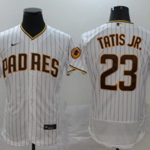 MLB San Diego Padres #23 Fernando Tatis Jr. White Flex Base Elite Jersey