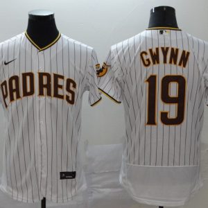 MLB San Diego Padres #19 Tony Gwynn White Flex Base Stitched Jersey