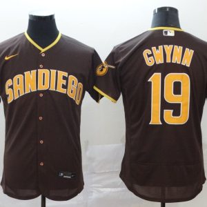 MLB San Diego Padres #19 Tony Gwynn Coffee Flex Base Stitched Jersey