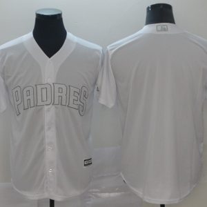 MLB Padres Blank White 2019 Players' Weekend Player Men Jersey