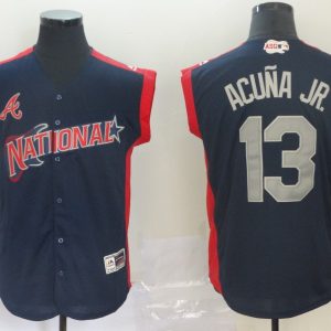 National League #13 Machado Navy 2019 MLB All-Star Game Workout Jersey
