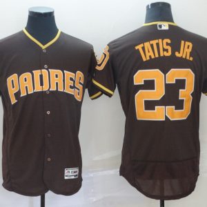 MLB San Diego Padres #23 Tatis Jr. Brown Elite Men's Jersey