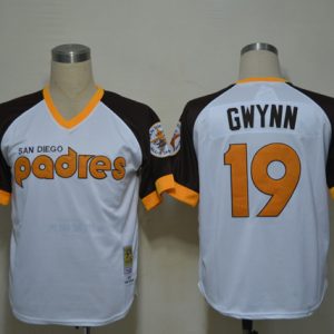 MLB San Diego Padres #19 Gwynn Throwback Jersey - White