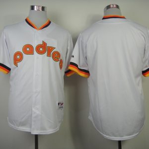 MLB San Diego Padres White 1984 Throwback Jersey
