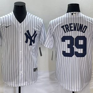 MLB New York Yankees #39 Jose Trevino White Nike Game Jersey