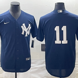 MLB New York Yankees #11 Anthony Volpe Navy Game Nike Jersey
