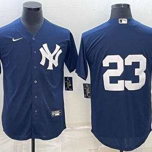 MLB New York Yankees #23 Don Mattingly Navy Baseball Nike Jersey