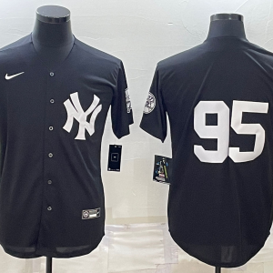 MLB New York Yankees #95 Oswaldo Cabrera Black Game Nike Jersey