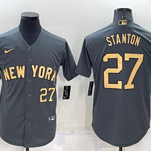 MLB New York Yankees #27 Darrell Rasner Charcoal 2022 All-Star Jersey