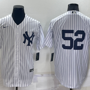 MLB New York Yankees #52 C.C. Sabathia White White Nike Game Jersey