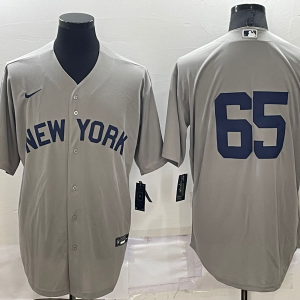 MLB New York Yankees #65 Nestor Cortes Grey Nike Game Jersey