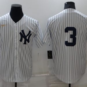 MLB New York Yankees #3 Ruth White Game Nike Jersey