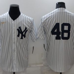 MLB New York Yankees #48 Rizzo White Game Jersey