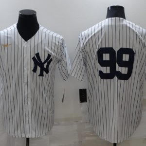 MLB New York Yankees #99 Judge White Game Nike Jersey