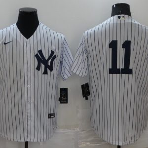 MLB New York Yankees #11 Brett Gardner White Jersey