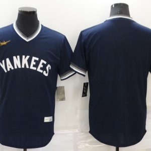 MLB New York Yankees Blank Blue Game Jersey