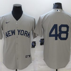 MLB New York Yankees #48 Anthony Rizzo Grey Game Nike Jersey
