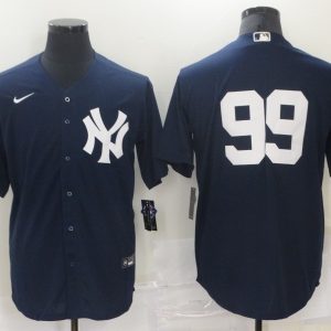 MLB New York Yankees #99 Judge Blue Nike Game Jersey