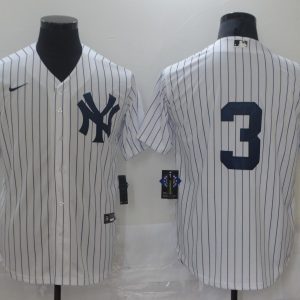 MLB New York Yankees #3 Babe Ruth White Nike Game Jersey