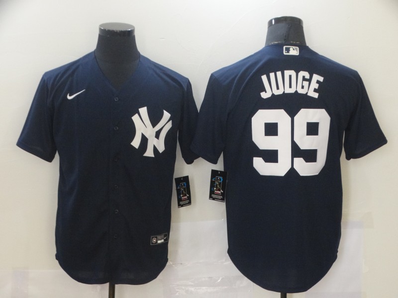 MLB New York Yankees #99 Judge Navy Blue Game Nike Jersey