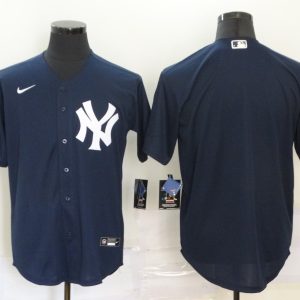 MLB New York Yankees Blank Blue Game Nike Jersey