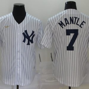 MLB New York Yankees #7 Mantle Game M&N Jersey