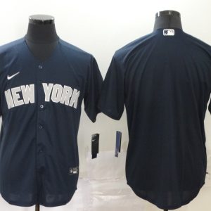 MLB New York Yankees Blank Blue Game Nike Jersey