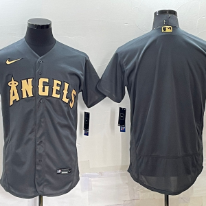 MLB Los Angeles Angels Blank Charcoal 2022 All-Star Grey Flex Base Elite Jersey