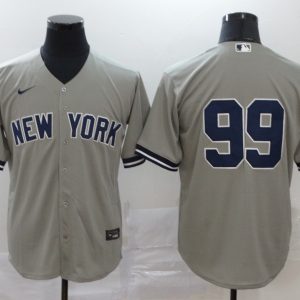 MLB New York Yankees #99 Aaron Judge Grey Game Nike Jersey
