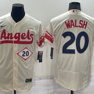MLB Los Angeles Angels #20 Jared Wals 2022 Cream City Connect Flex Base  Elite Jersey